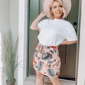 Vintage Print Hawaiian Skirt